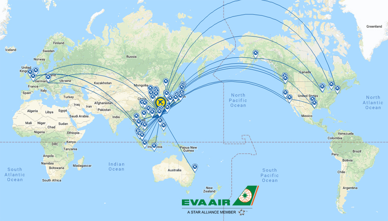 Giá vé máy bay Eva Air