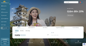 Truy cập website Vietnam Airlines