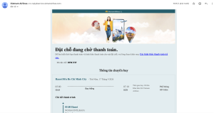 Nhận thông tin vé đã đặt qua email